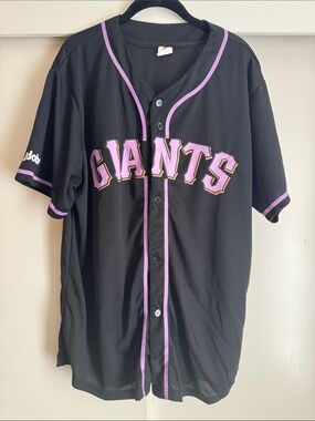San Francisco Giants x Valkyries Unisex Women's Black Baseball Jersey XL